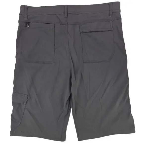 prAna | Gray Stretch Zion 12" Shorts | Size XL - Picture 3 of 4